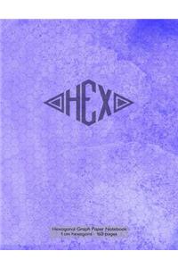 Hexagonal Graph Paper Notebook 1 cm hexagons - 160 pages