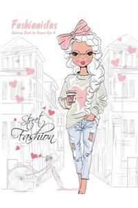 Fashionistas Coloring Book for Grown-Ups 4