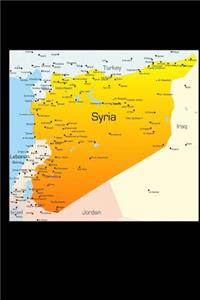Map of Syria Journal: 150 Page Lined Notebook/Diary