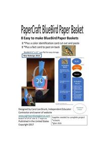 PaperCraft BlueBird Paper Basket