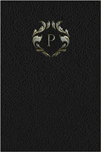 Monogram P Any Day Planner Notebook