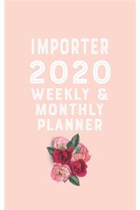 importer 2020 Monthly Weekly Planner importer Occupation Planner A beautiful