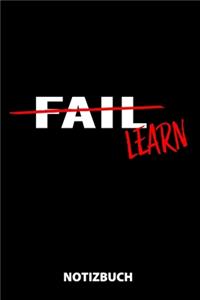 Fail Learn Notizbuch