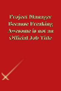 Project Manager Because Freaking Awesome is not an Official Job Title