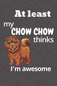 At least my Chow Chow thinks I'm awesome: For Chow Chow Dog Fans