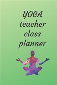 yoga teacher class planner