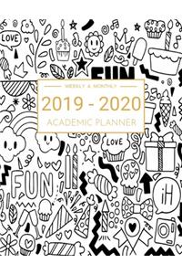 2019-2020 Academic Planner Weekly And Monthly