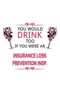 You Would Drink Too If You Were An Insurance Loss Prevention Insp.