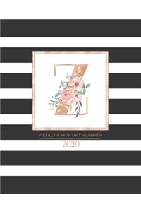 Weekly & Monthly Planner 2020 Z