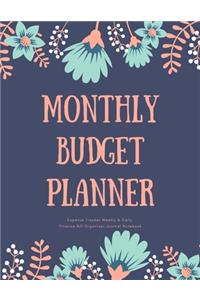 Monthly Budget Planner Expense Tracker Weekly & Daily Finance Bill Organizer Journal Notebook