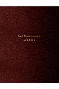 Pool Maintenance Log book