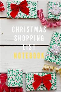 Christmas shopping list notebook for your Planning gifts and to be ready for Christmas and Don't Forget someone you love him