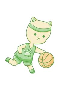 Basketball Cat Notebook