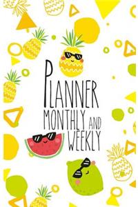 Planner monthly and weekly