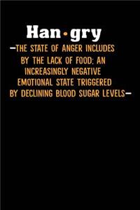 Hangry -The State Of Anger Includes By The Lack Of Food; An Increasingly Negative Emotional State Triggered By Declining Blood Sugar Levels-