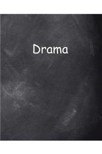 School Composition Book Drama Chalkboard Style 130 Pages