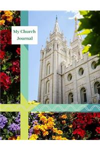 My Church Journal: A Guided Year Long - Page for Each Sunday Journal (8.5 by 11 Inches), Place for Speaker, Scriptures, Notes, Upcoming Events