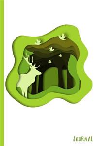 Paper Cutout with a View of the Forest Journal