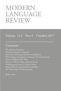 Modern Language Review (112
