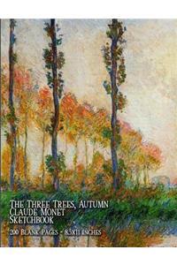 The Three Trees, Autumn - Claude Monet - Sketchbook