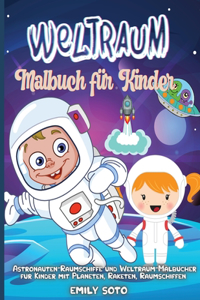 Weltraum-Malbuch für Kinder