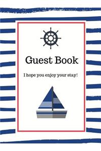 Nautical Guest Book Hardcover