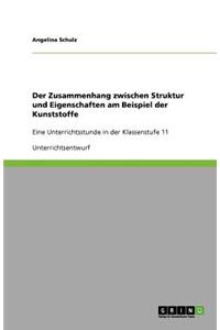 Der Zusammenhang zwischen Struktur und Eigenschaften am Beispiel der Kunststoffe: Eine Unterrichtsstunde in der Klassenstufe 11