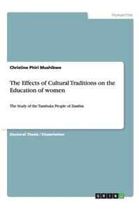 The Effects of Cultural Traditions on the Education of women