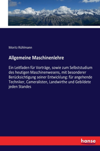 Allgemeine Maschinenlehre
