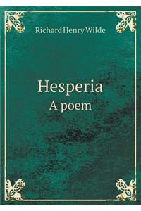 Hesperia a Poem