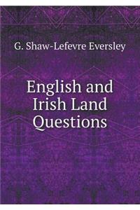 English and Irish Land Questions