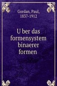 Uber das formensystem binaerer formen