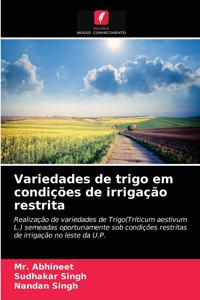 Variedades de trigo em condições de irrigação restrita