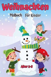 Weihnachtsfarbbuch fur Kinder Alters 2-5