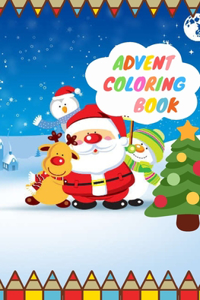 Advent coloring book