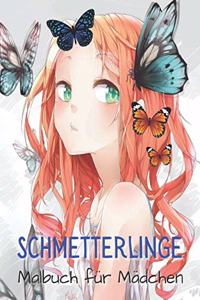 Schmetterlinge Malbuch für Mädchen