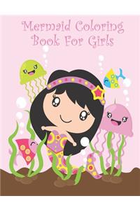Mermaid Coloring Book For Girls
