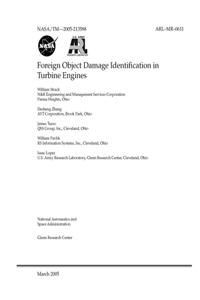Foreign Object Damage Identification in Turbine Engines