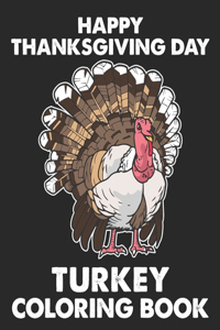 Happy Thanksgiving Day Turkey Coloring Book