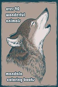 over 90 wonderful animals mandala coloring books