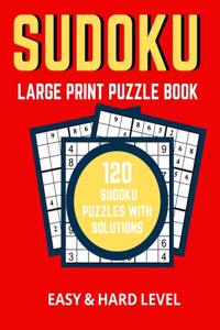 Large Print Sudoku Puzzle Book, Easy And Hard Level