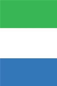 Sierra Leone Flag Notebook - Sierra Leonean Flag Book - Sierra Leone Travel Journal