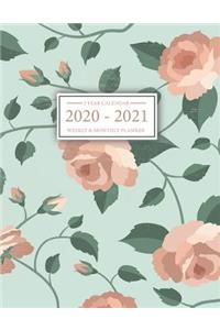 2 Year Calendar Monthly and Weekly Planner 2020 - 2021