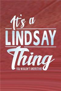 It's a Lindsay Thing You Wouldn't Understand