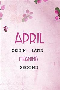 April Latin Second