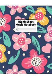 Blank Sheet Music Notebook