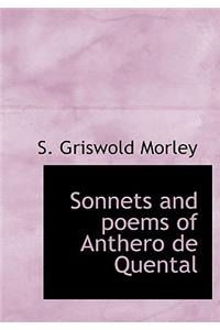 Sonnets and Poems of Anthero de Quental