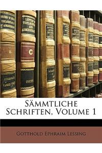 Sämmtliche Schriften, Volume 1