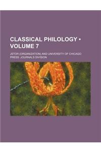 Classical Philology Volume 7