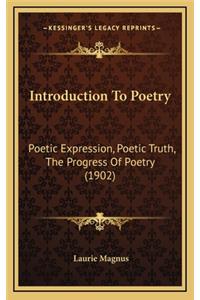 Introduction to Poetry